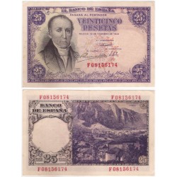 Estado Español. 1946. 25 Pesetas (EBC) Serie F