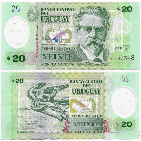 (W101) Uruguay. 2020. 20 Pesos (MBC)