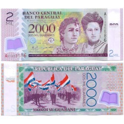 (208a) Paraguay. 2008. 2000 Guaranies (MBC)