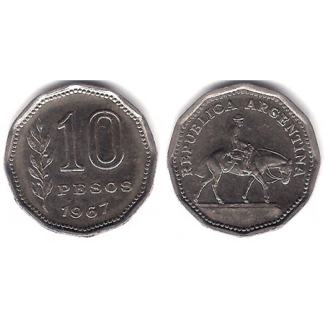 (60) Argentina. 1967. 10 Pesos (MBC)