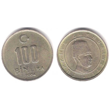 (1106) Turquía. 2004. 100 Bin Lira (EBC+)