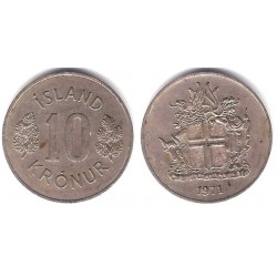 (15) Islandia. 1971. 10 Kronur (BC+)