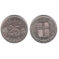 (11) Islandia. 1965. 25 Aurar (EBC+)