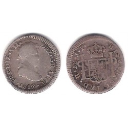 Fernando VII. 1817. ½ Real (BC+/BC) (Plata) Ceca de Lima JP