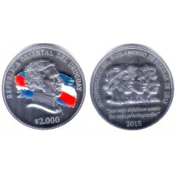 Uruguay. 2015. 2000 Pesos (Proof) (Plata)