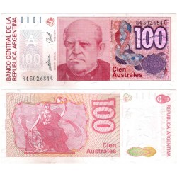 (327c) Argentina. 1985-90. 100 Australes (SC)