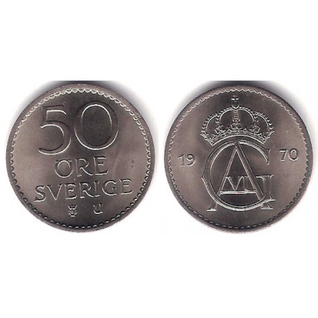 (837) Suecia. 1970. 50 Ore (SC)