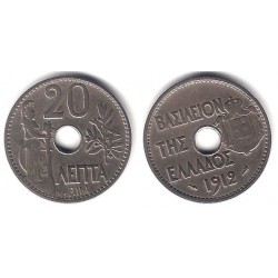 (64) Grecia. 1912. 20 Lepta (MBC)