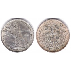 (592) Portugal. 1966. 20 Escudos (MBC) (Plata)