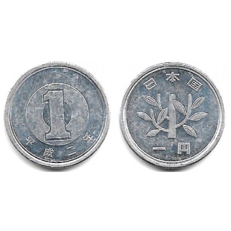 (Y95.2) Japón. 1990(2). 1 Yen (MBC)