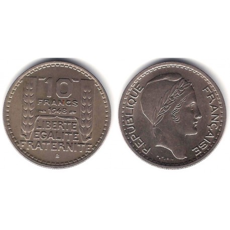 (909.2) Francia. 1948B. 10 Francs (SC-)