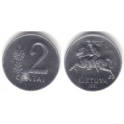 (89) Lituania. 1991. 2 Centai (SC-)