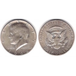 (202a) Estados Unidos de América. 1966. Half Dollar (EBC+) (Plata)