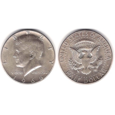 (202a) Estados Unidos de América. 1966. Half Dollar (EBC+) (Plata)