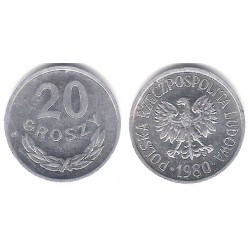 (YA47) Polonia. 1980. 20 Groszy (EBC)