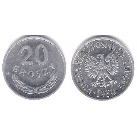 (YA47) Polonia. 1980. 20 Groszy (EBC)