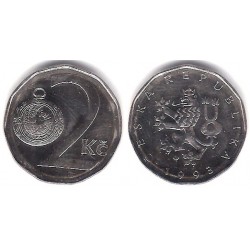 (9) República Checa. 1993. 2 Koruna (MBC)