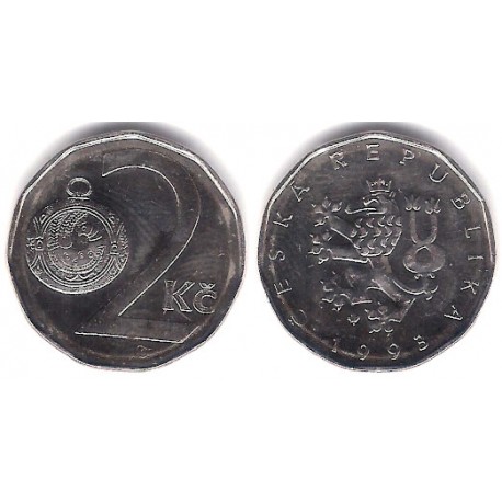 (9) República Checa. 1993. 2 Koruna (MBC)