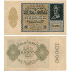 (72) Imperio Alemán (Weimar). 1922. 10000 Mark (EBC-)