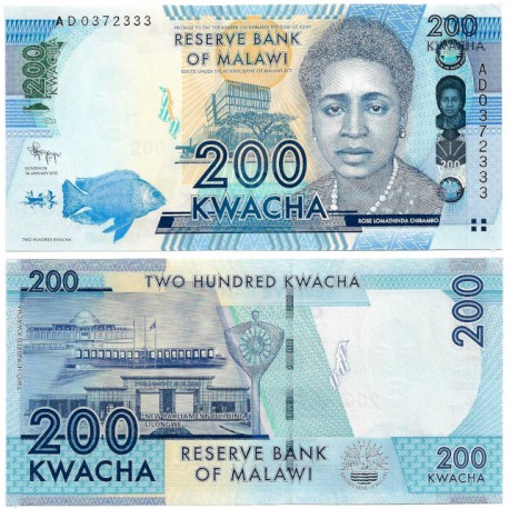 (60a) Malaui. 2012. 200 Kwacha (SC)