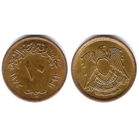 (435) Egipto. 1973. 10 Milliemes (EBC+)