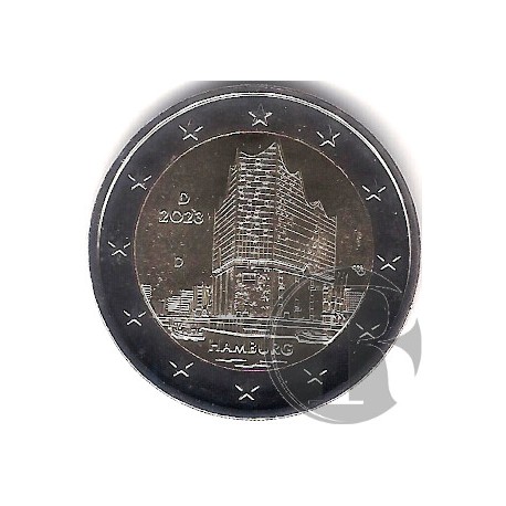 Alemania. 2023(D). 2 Euro (SC) Hamburg