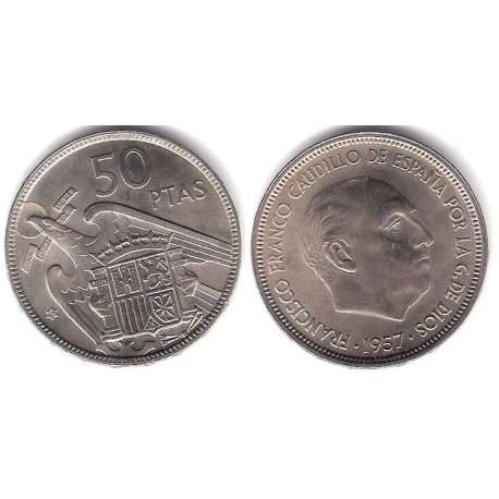 Estado Español. 1957*(67). 50 Pesetas (SC)