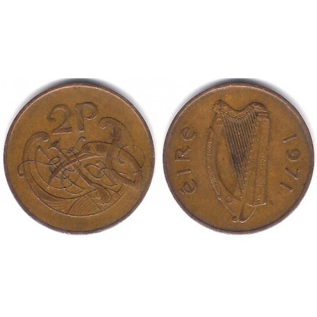 (21) Irlanda. 1971. 2 Pence (BC)