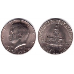 (205) Estados Unidos de América. 1976(D). Half Dollar (SC)