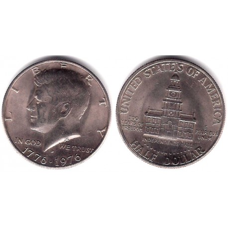 (205) Estados Unidos de América. 1976(D). Half Dollar (SC)