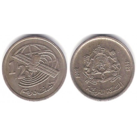 (Y116) Marruecos. 2002. ½ Dirham (MBC+)