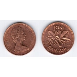 (59.1) Canadá. 1975. 1 Cent (MBC)