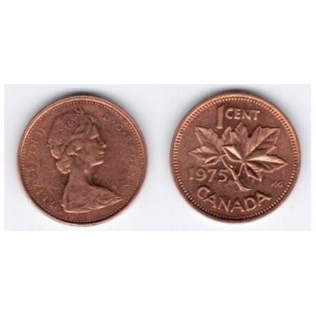 (59.1) Canadá. 1975. 1 Cent (MBC)