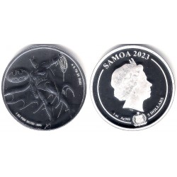 Samoa. 2023. 5 Dollars (Proof) (Plata) Batman