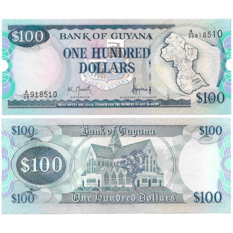 (31) Guyana. 1995-2005. 100 Dollars (SC)