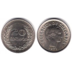 (246.1) Colombia. 1971. 20 Centavos (EBC)