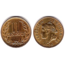 (211) Colombia. 1965. 2 Centavos (MBC)