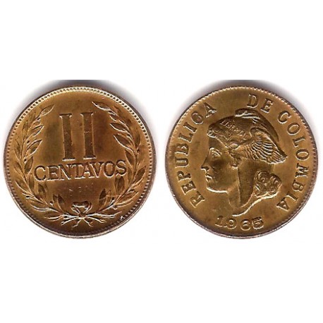 (211) Colombia. 1965. 2 Centavos (MBC)