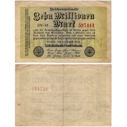 (106) Imperio Alemán (Weimar). 1923. 10 Millionen Mark (MBC)