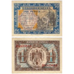 Estado Español. 1940. 1 Peseta (EBC) Serie B