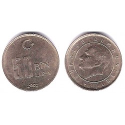 (1105) Turquía. 2002. 50 Bin Lira (MBC)