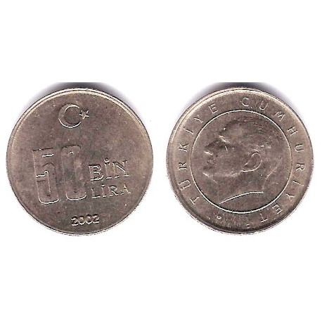 (1105) Turquía. 2002. 50 Bin Lira (MBC)