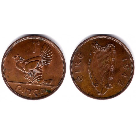 (11) Irlanda. 1942. 1 Penny (EBC+)