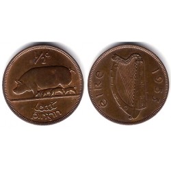 (10) Irlanda. 1953. ½ Penny (MBC)