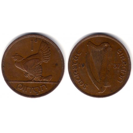 (3) Irlanda. 1937. 1 Penny (MBC-)