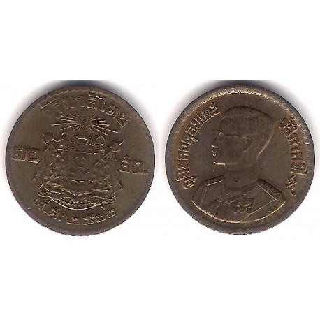 (Y79) Tailandia. 1957(2500). 10 Satang (EBC)