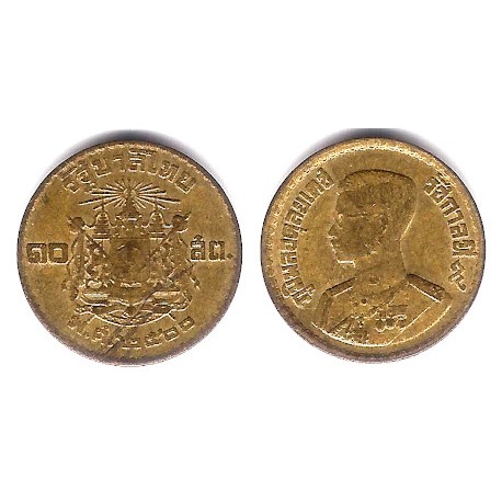 (Y79) Tailandia. 1957(2500). 10 Satang (MBC-)