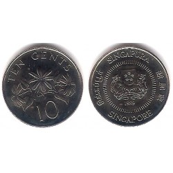 (51a) Singapur. 1989. 10 Cents (Proof)