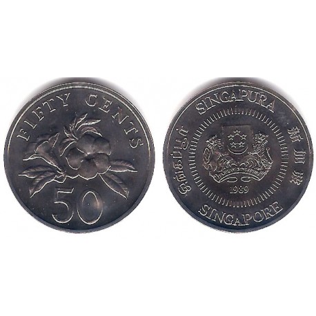 (53.2a) Singapur. 1989. 50 Cents (Proof)