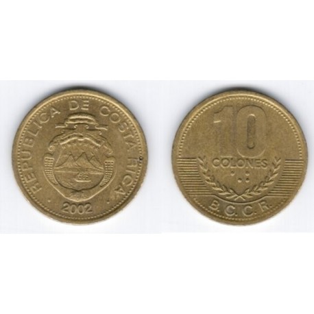 (228) Costa Rica. 2002. 10 Colones (MBC)